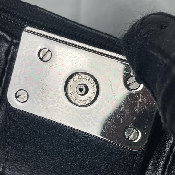 Preloved Vintage y2k Coach Mini Hobo Leather Shoulder Bag - Picture 9 of 16